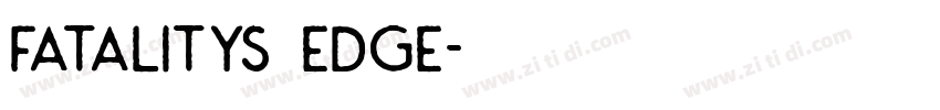 Fatalitys Edge字体转换